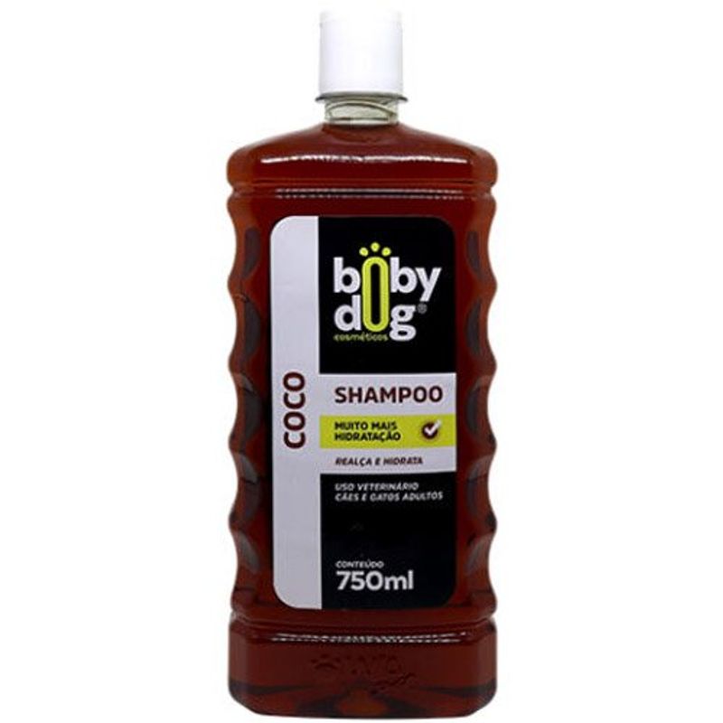 shampoo para cães e gatos adultos boby dog coco 750ml (mp)