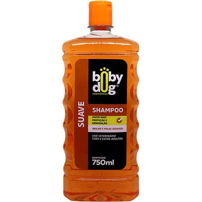 shampoo para cães e gatos adultos boby dog suave 750ml (mp)