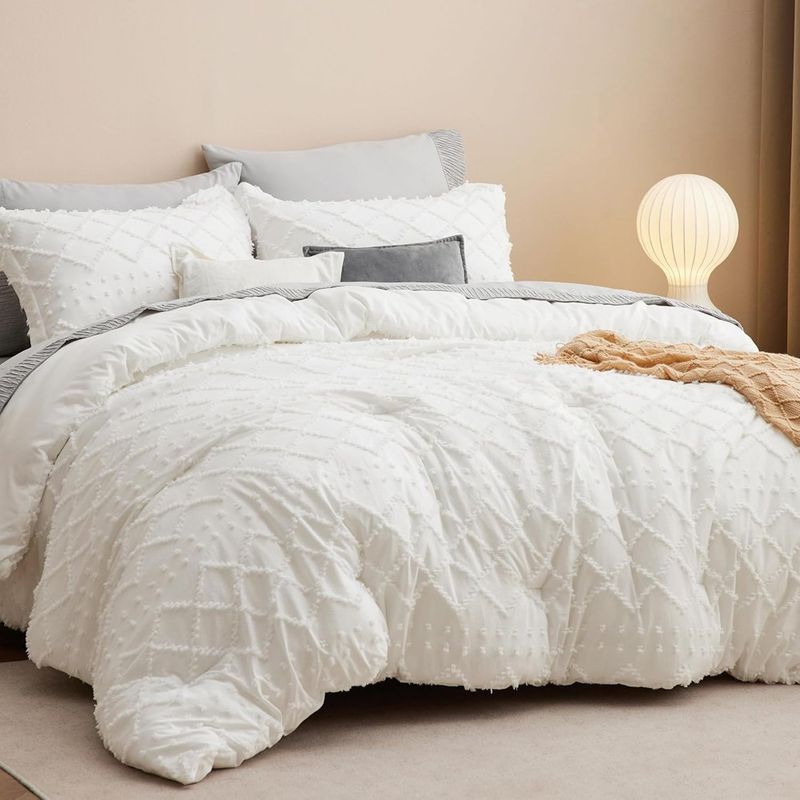 jogo de cama queen 3 peças badsure ivory marfim a-mbi