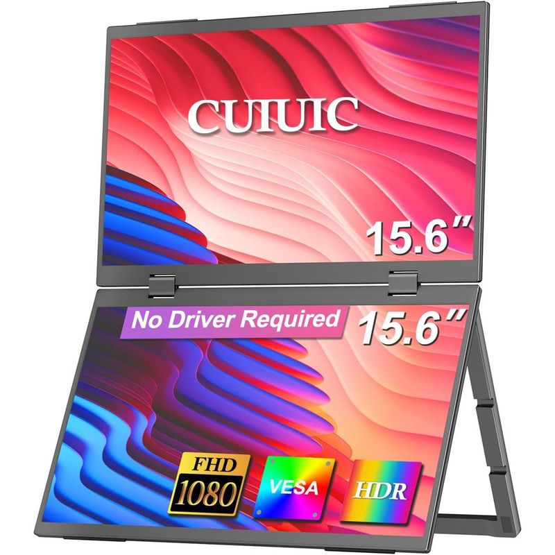 monitor dobrável fhd 15.6" cuiuic cinza a-mbi