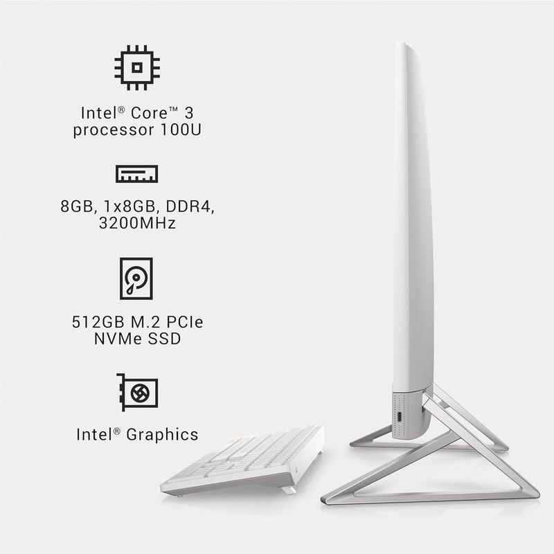 computador dell fhd intel core 3-100u ssd 512gb 8gb ddr4 ram branco a-bi