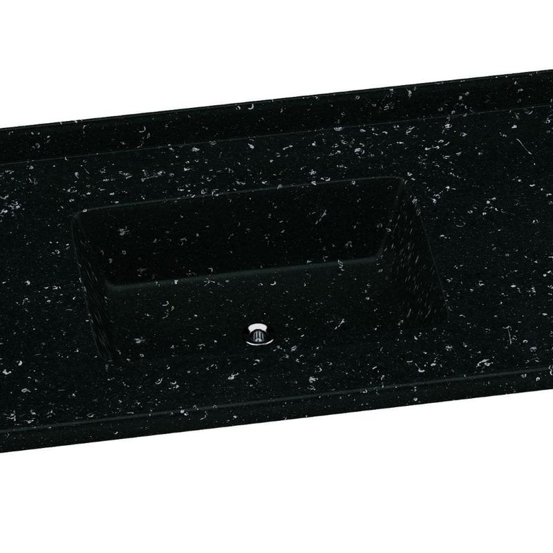 pia mármore aj rorato sintético granitada 100x53cm standard preto (mp)