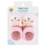 meia rn pimpolho bichinho led urso bege 0300801-02 (mp)