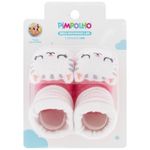 meia rn pimpolho bichinho led gato rosa 0300800-04 (mp)
