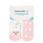 meia antiderrapante pimpolho gato 21-25 branca 98982 (mp)