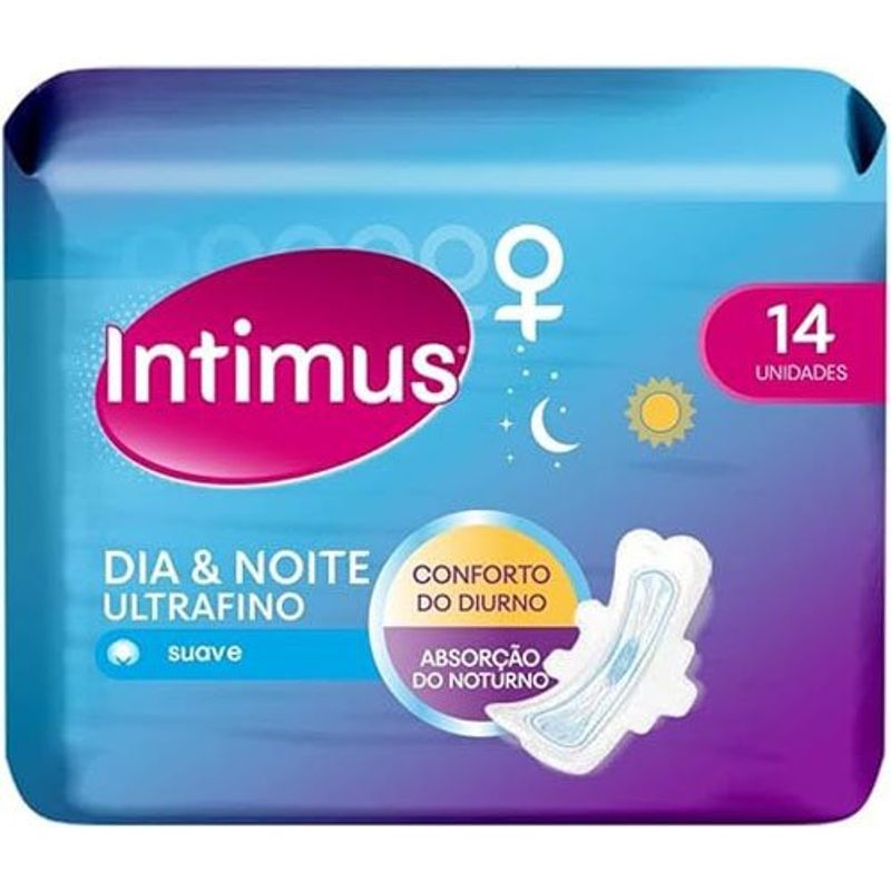 absorvente intimus dia & noite com abas 4 unidades