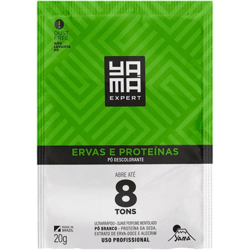 pó descolorante yama ervas e proteínas 20g 1 unidade