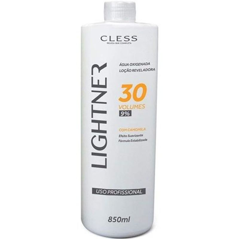 água oxigenada lightner 30 volumes 850ml