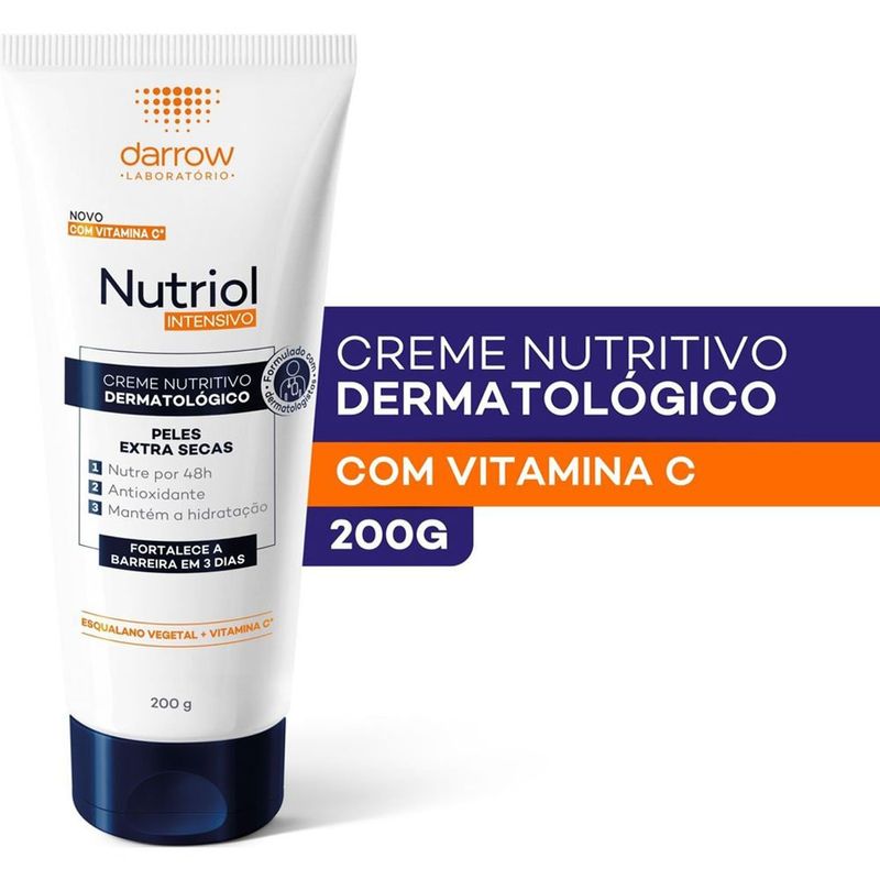 creme nutritivo darrow nutriol intenso 200g