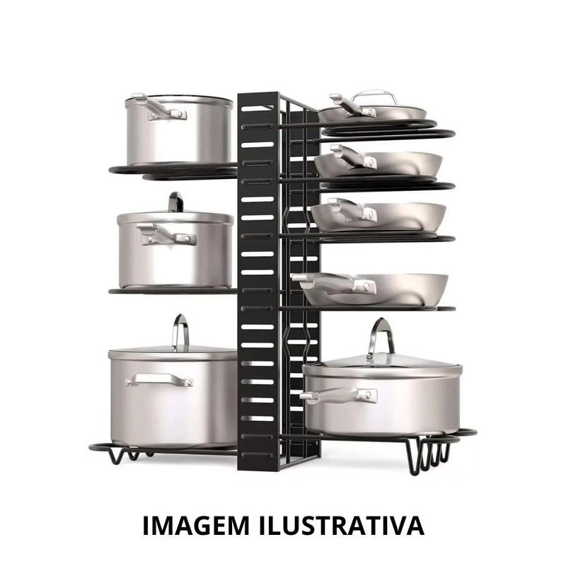 organizador de panelas top rio 46x20,5x38cm (mp)