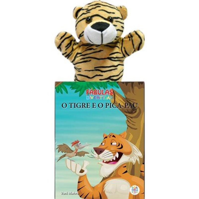 livro fábulas divertidas: o tigre e o pica-pau bom bom books (mp)