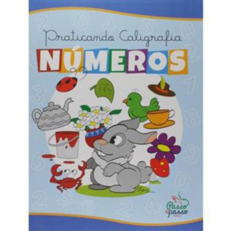 livro praticando caligrafia números passo a passo (mp)