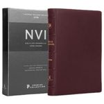 livro bíblia sagrada nvi premier collection, capa vinho thomas ne lson brasil (mp)
