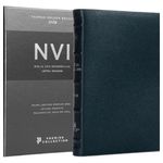 livro bíblia sagrada nvi premier collection, capa azul thomas nel son brasil (mp)
