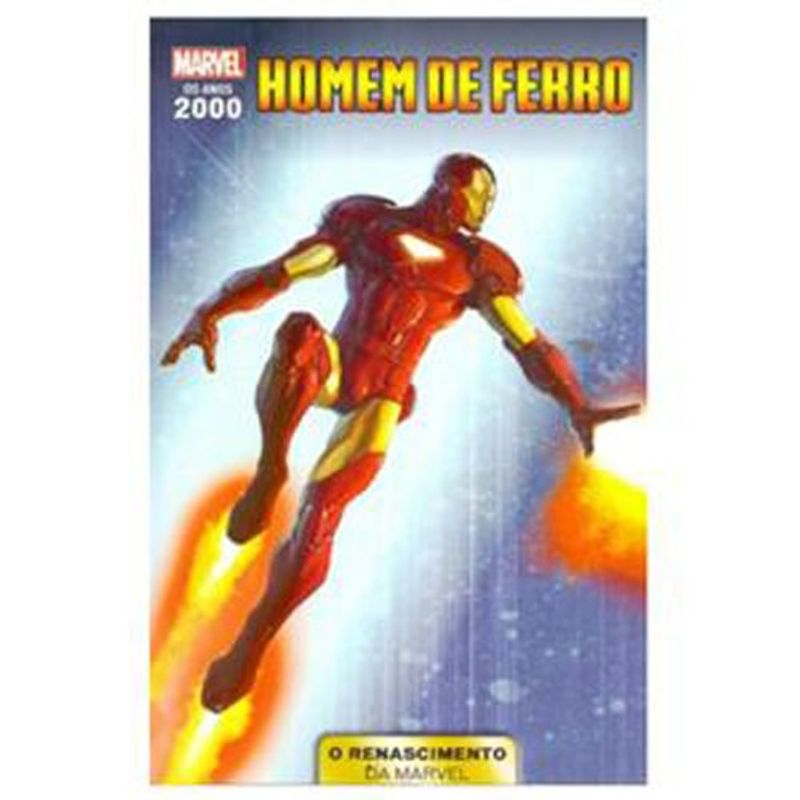 livro marvel os anos 2000 o renascimento da marvel vol06 homem d e ferro panini books (mp)