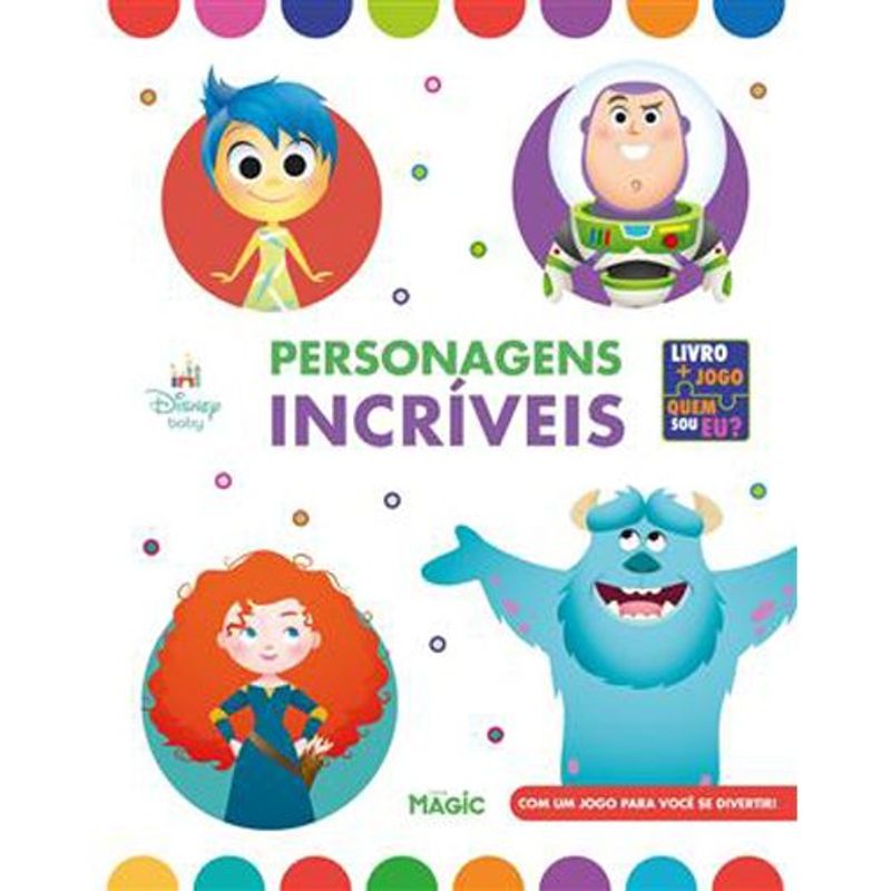 Livro Disney Personagens Incríveis Magic Kids