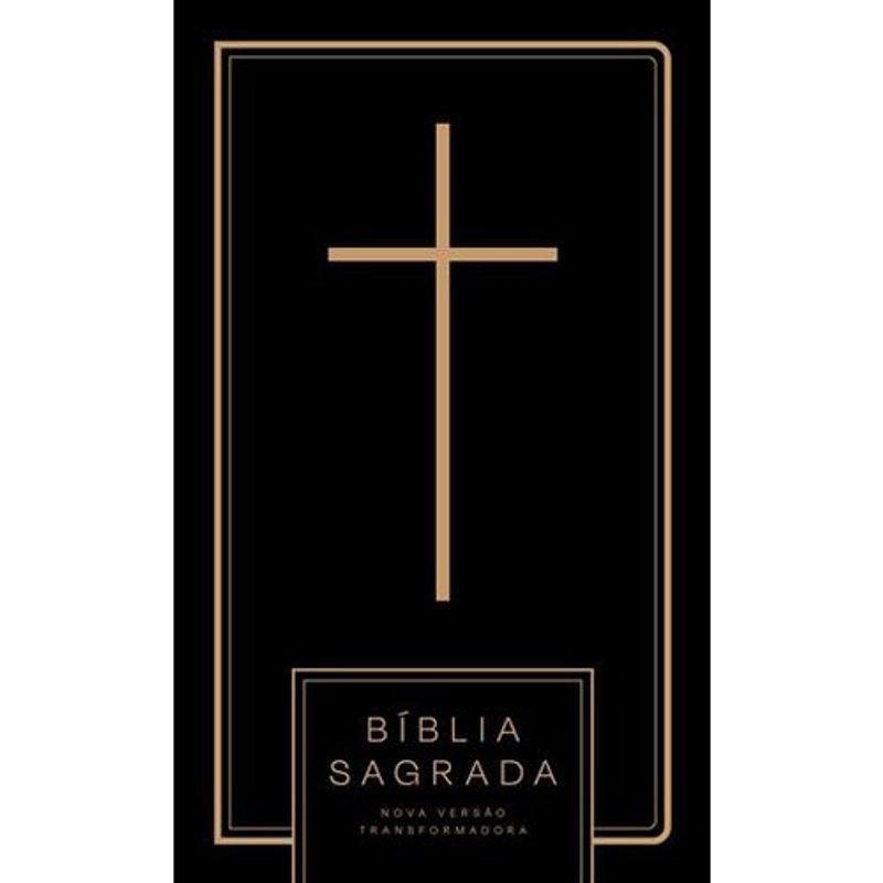 livro bíblia nvt cruz all black letra normal maquinaria editori al (mp)