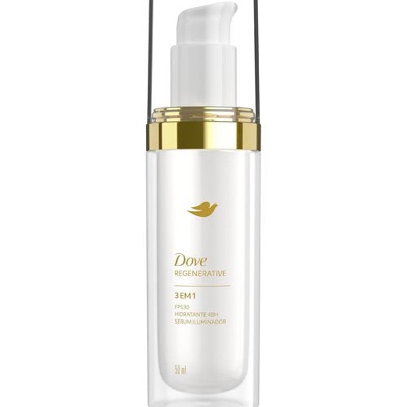 tratamento facial 3 em 1 fps30 50ml dove regenerative