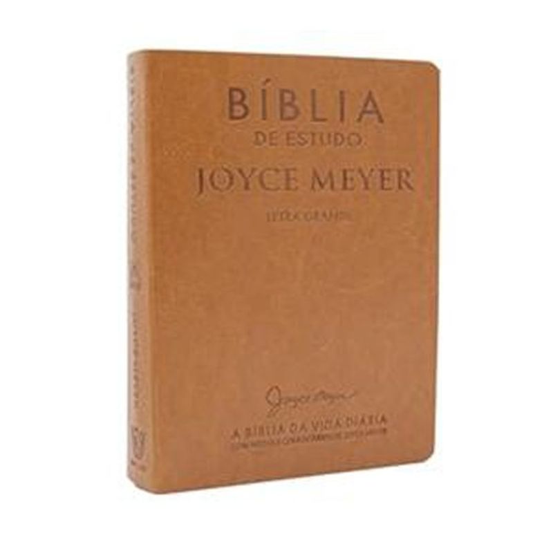 livro bíblia de estudo joyce meyer nvi letra grande capa luxo mo starda bello publicaçoes (mp)