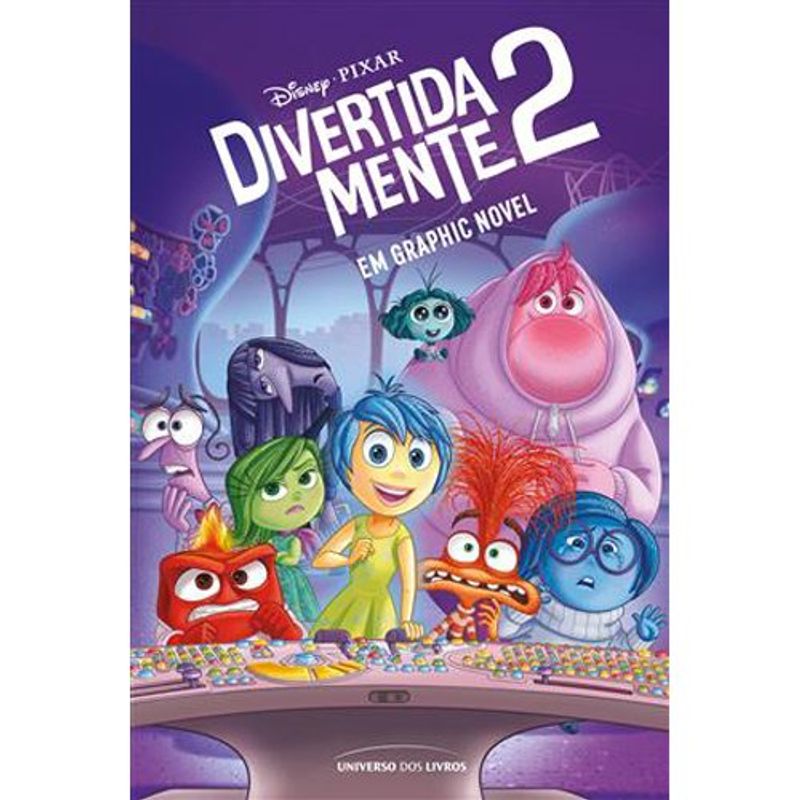 livro divertida mente 2 em graphic novel universo dos livros (mp)