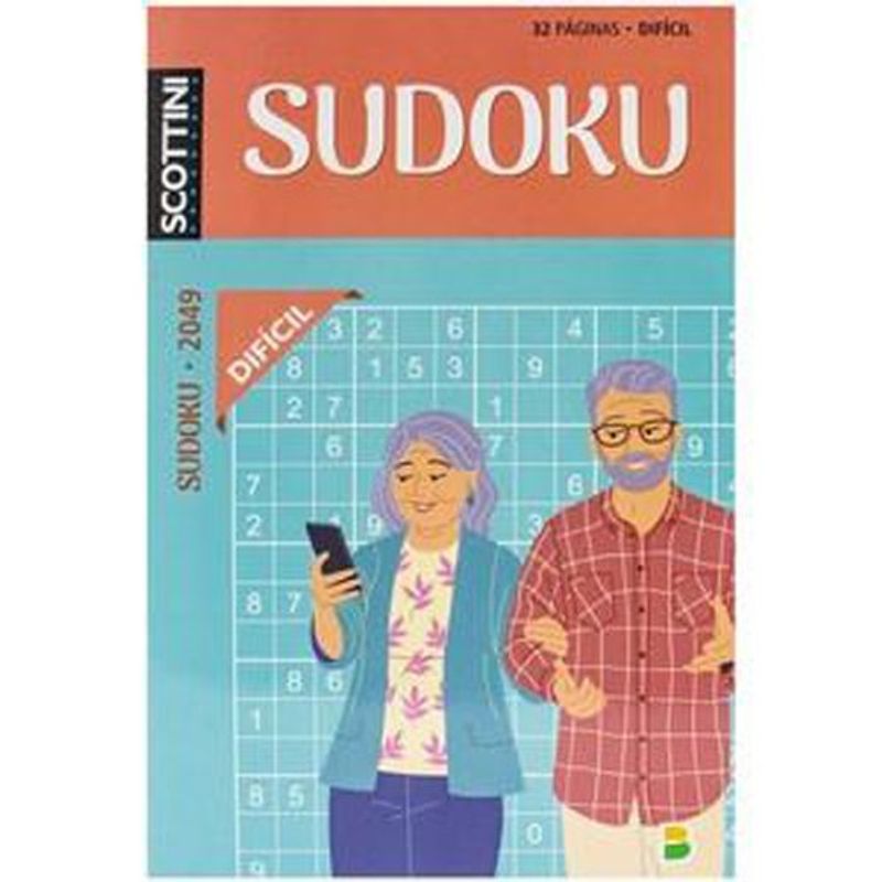 livro scottini sudoku (32p) n.2049 (difícil) brasileitura (mp)