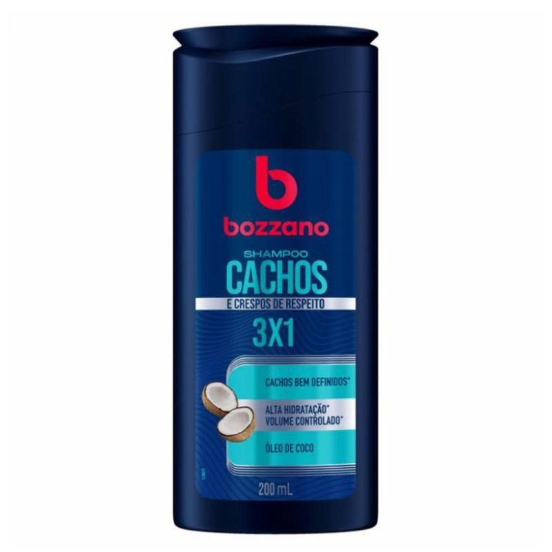shampoo bozzano cachos 3x1 200ml