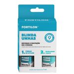 kit esmalte blinda unha reforço e proteção fortilon dailus