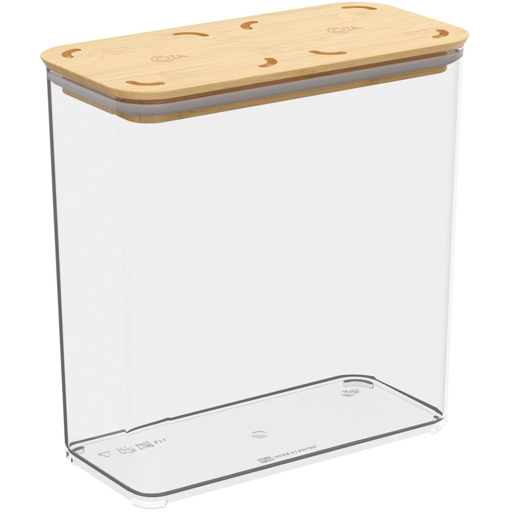 Pote Hermético Coza com Tampa de Bambu 2,7L