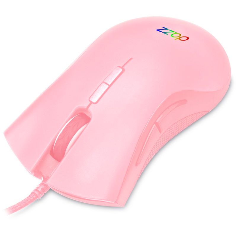 mouse gamer maxprint mizard rosa 12000dpi