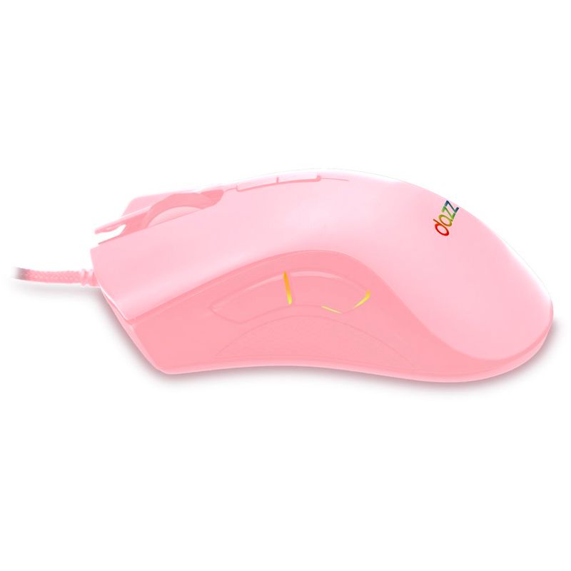 mouse gamer maxprint mizard rosa 12000dpi