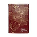 livro bíblia nvi, letra gigante, couro-soft vinho, leitura perfeita thomas nelson brasil (mp)