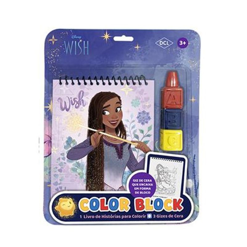 livro disney color block wish dcl (mp)