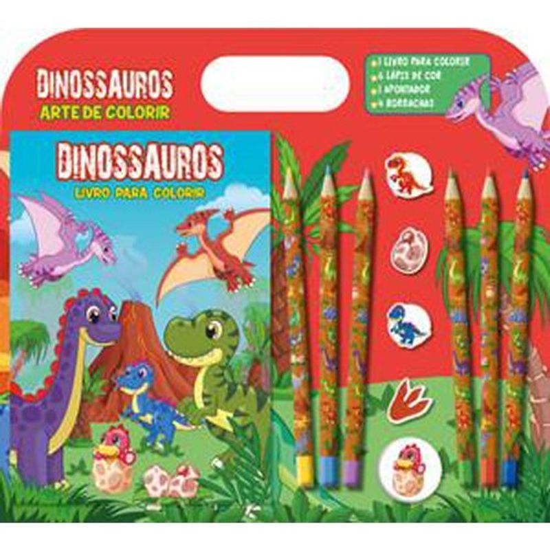 livro arte de colorir dinossauros on line (mp)