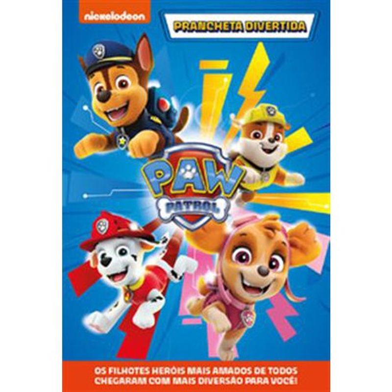 livro prancheta divertida patrulha canina on line (mp)