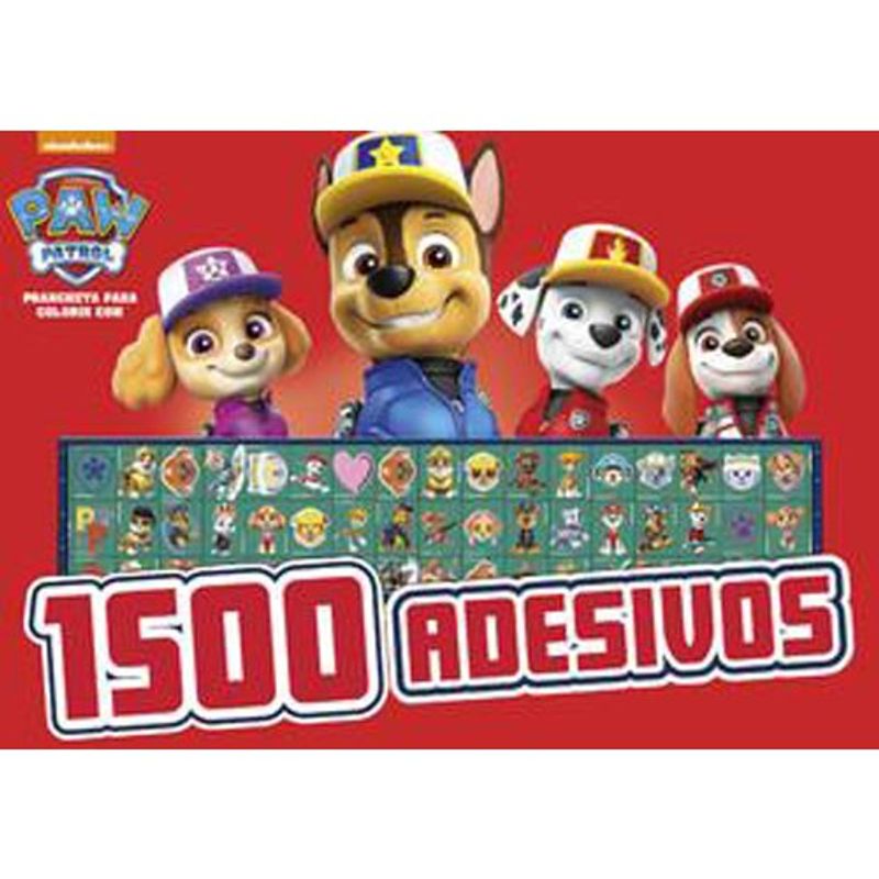 livro patrulha canina prancheta para colorir com 1500 adesivos on line (mp)