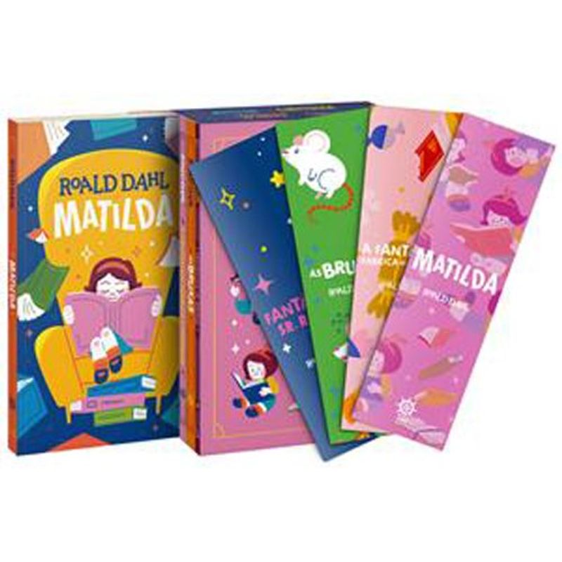 livro box roald dahl (acompanha marcadores) galera junior (mp)
