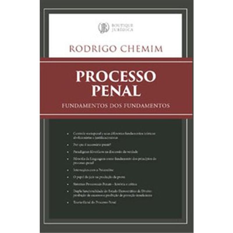 livro processo penal boutique jurídica (mp)