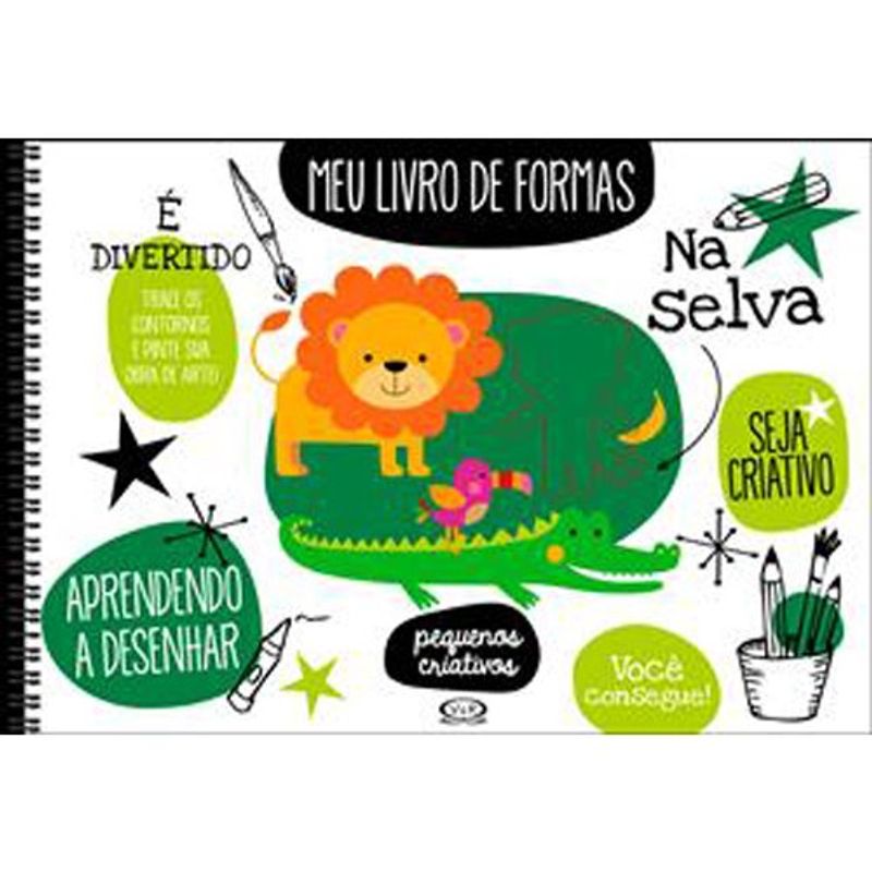 livro meu livro de formas: na selva vergara (mp)