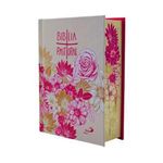 livro bíblia pastoral bolso floral rosa paulus editora bí blia (mp)