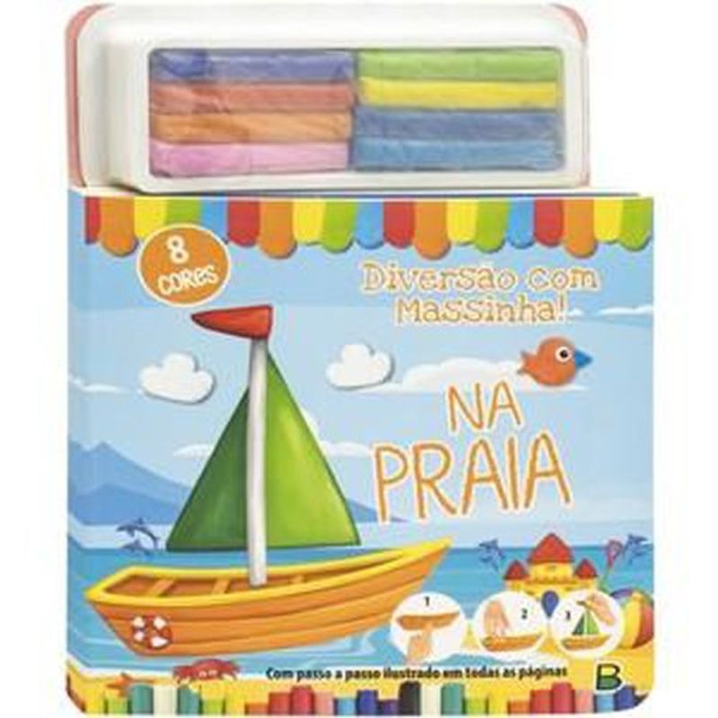 livro diversão com massinha! na praia todolivro (mp)