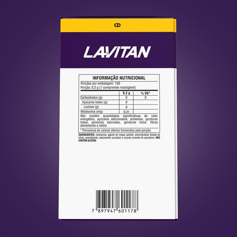 melatonina 0,21mg 150 comprimidos mastigáveis suplemento alimentar sabor maracujá cimed
