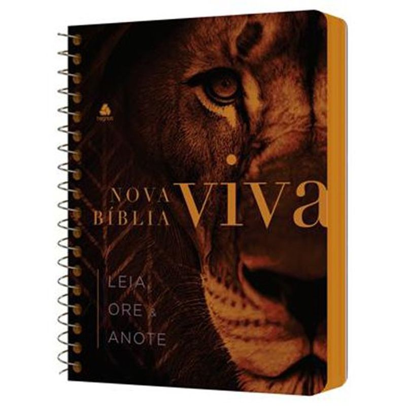 livro nova bíblia viva leia, ore e anote leão força e poder h agnos (mp)