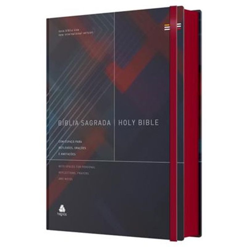 livro bíblia sagrada holy biblie bilíngue português e inglês union hagnos (mp)