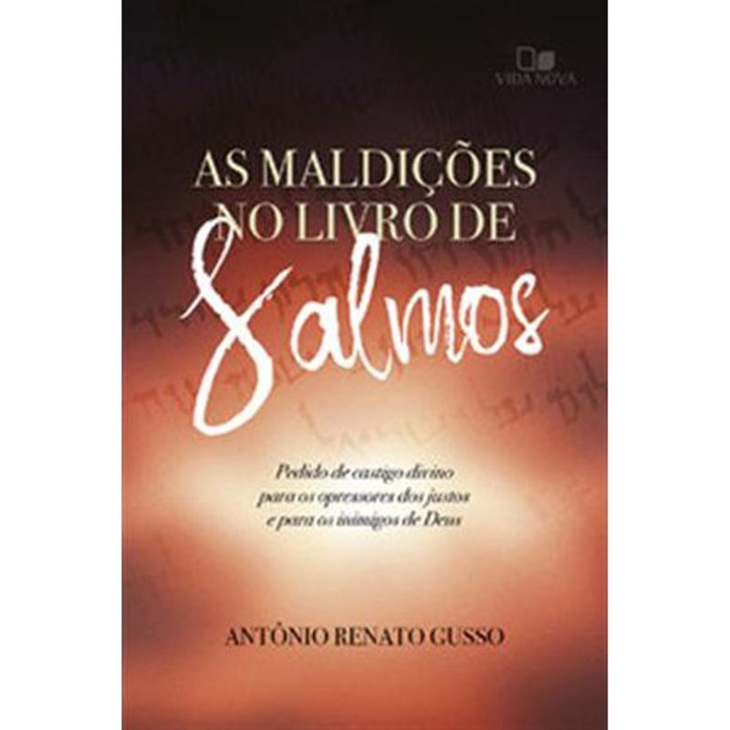 livro as maldições no livro de salmos edições vida nova (mp)