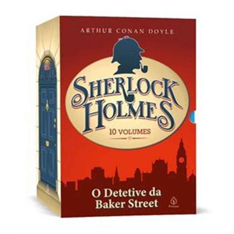 livro box sherlock holmes com 10 livros ciranda cultural (mp)