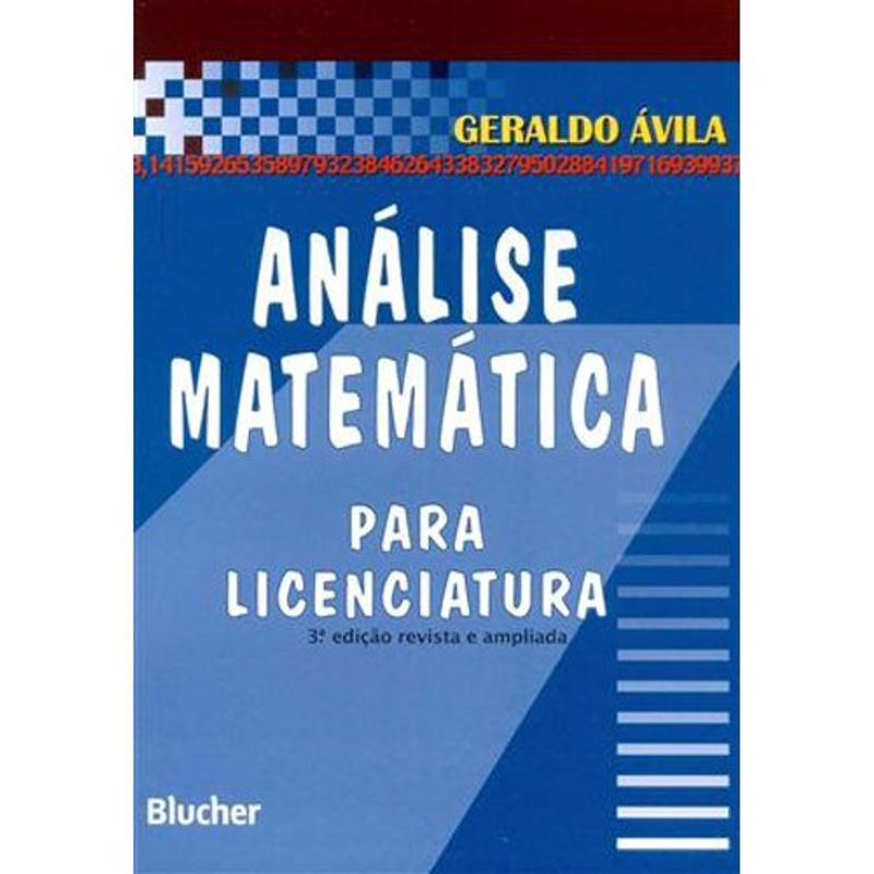 livro análise matemática para licenciatura blucher (mp)