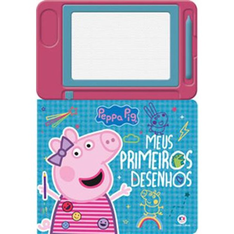 livro peppa pig meus primeiros desenhos ciranda cultural (mp)