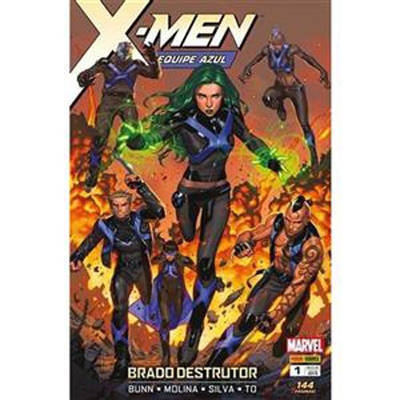 livro x-men equipe azul vol 01 panini books (mp)