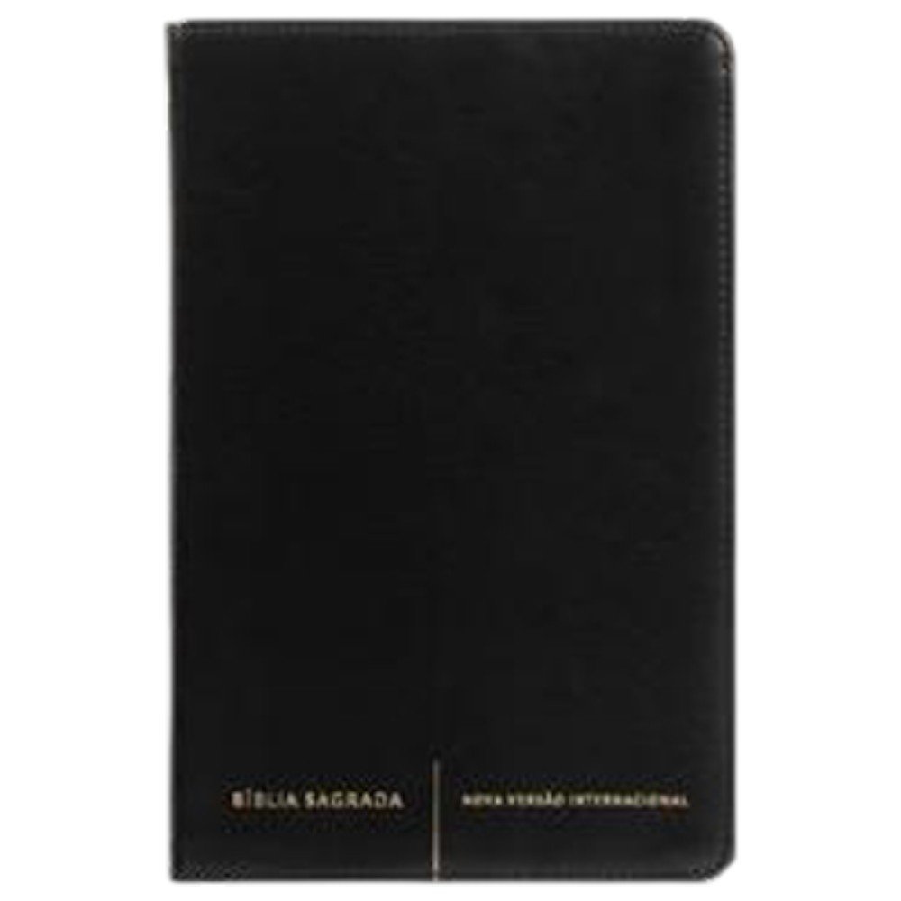 Livro Bíblia Sagrada Slim Nvi, Luxo, Capa Preta Thomas Nelson Bra Sil (MP)