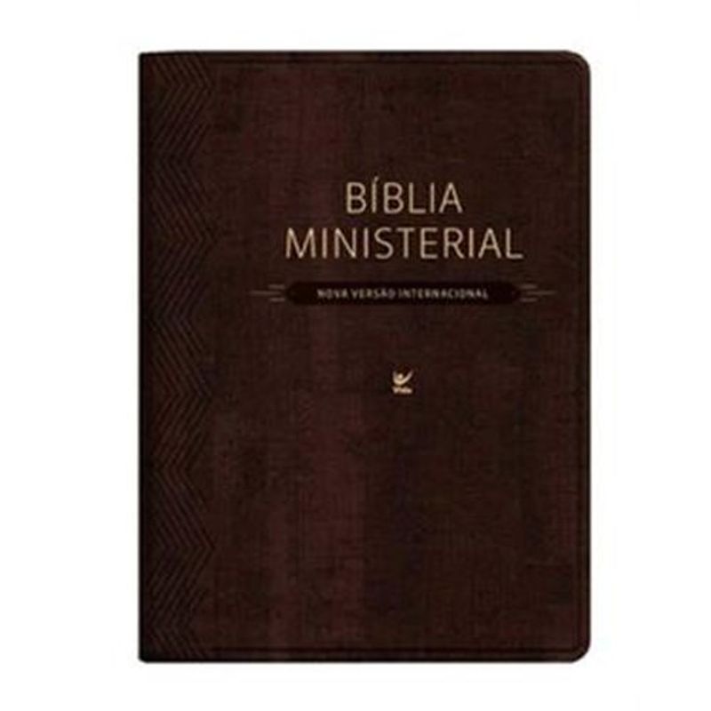 livro bíblia ministerial nvi marrom escuro editora vida (mp)